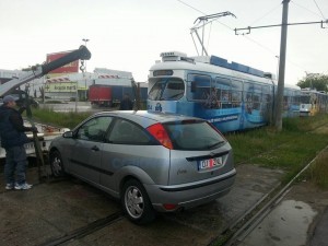 tramvaie blocate