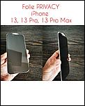 Folie de Sticla PRIVACY / Normala - iPhone 13, 13 Pro, 13 Pro Max-folie13privacy-jpg