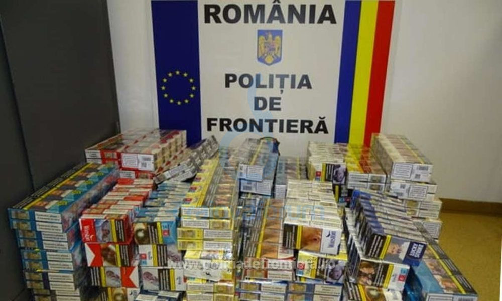 Țigări de contrabandă, găsite în portbagajul unei mașini, la Calafat